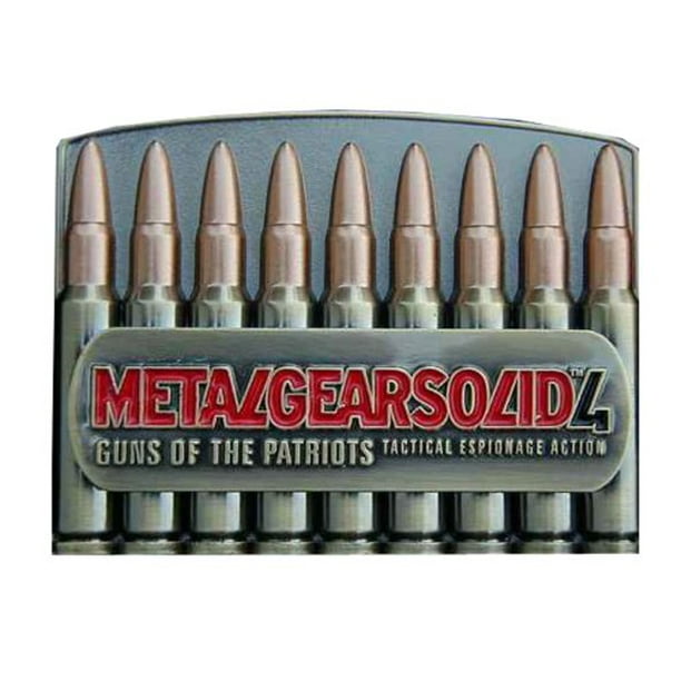 METAL GEAR Solid 4 Metal Ammo Belt Buckle METAL GEAR Solid 4 Metal Ammo Belt Buckle
